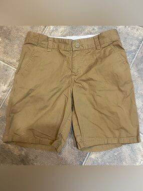 Cat & Jack Tan Casual Flat-Front Shorts